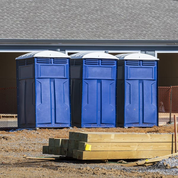 what is the expected delivery and pickup timeframe for the portable toilets in Cherryville